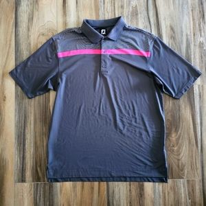 FootJoy Gray and Pink Men's Shirt